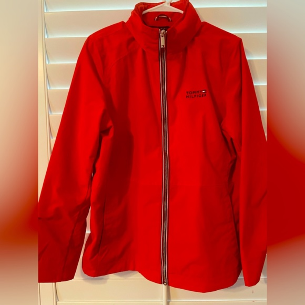 COPY - TOMMY HILFIGER |‎ Red Windbreaker Jacket Sz XL